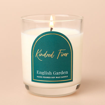 English Garden Scented Clear Candle