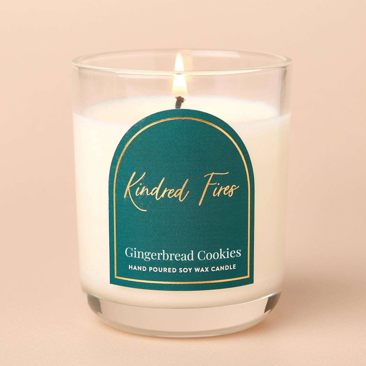 Gingerbread Cookies Scented Clear Candle