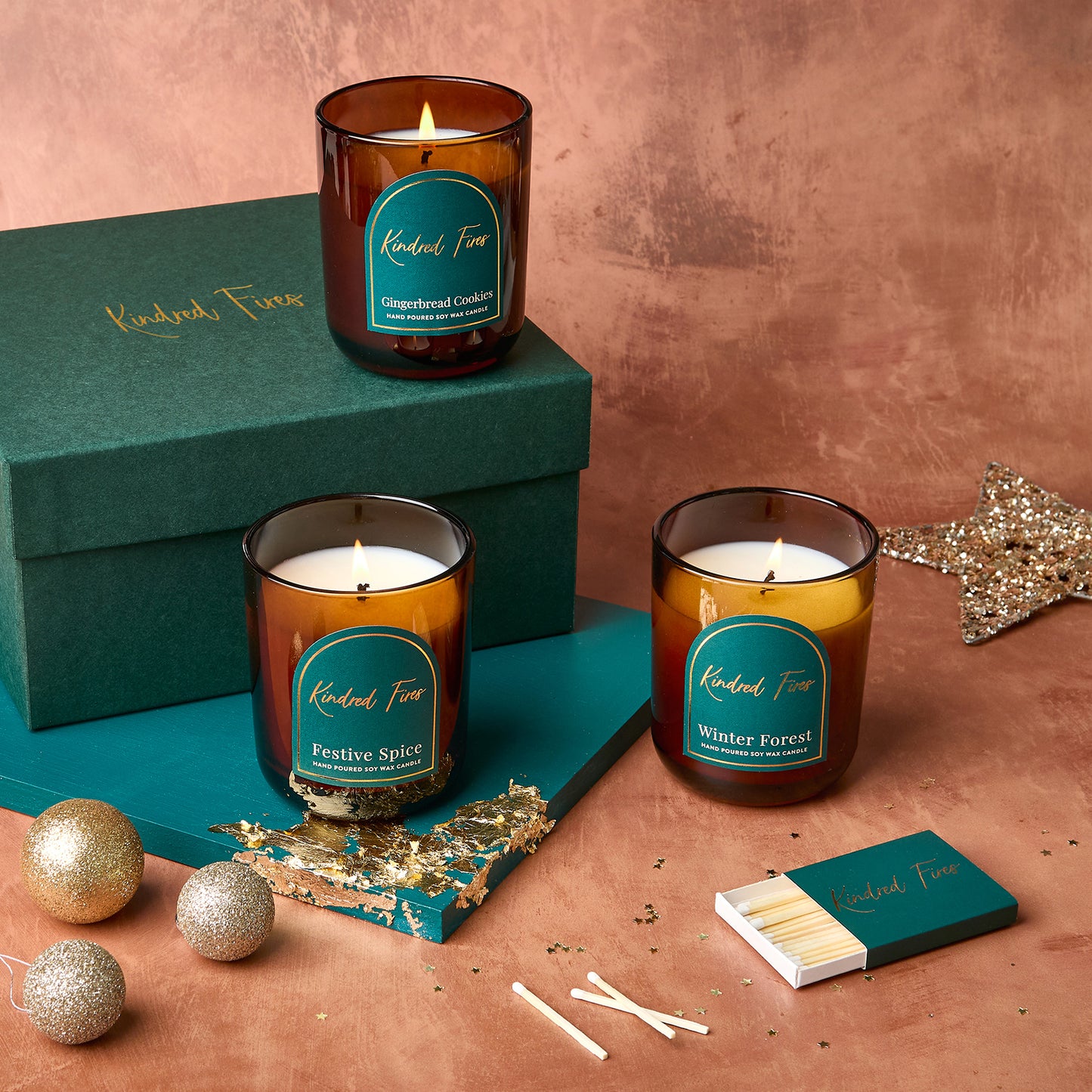 Christmas Candles Trio Gift Set