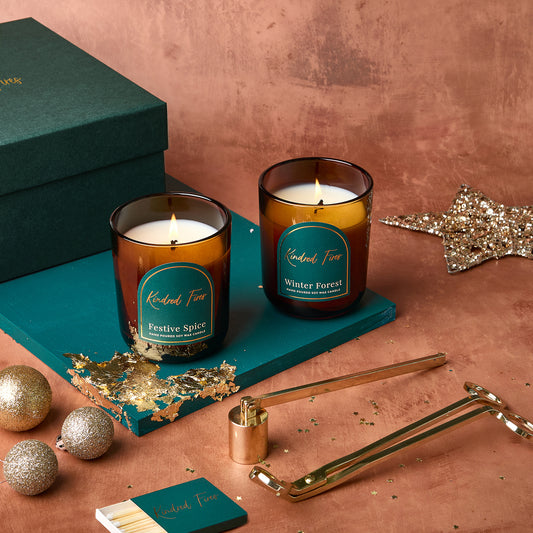 Duo Christmas Candles & Candle Accessories Gift Set