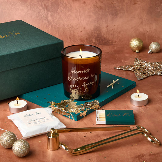 Personalised Christmas Candle Gift Set