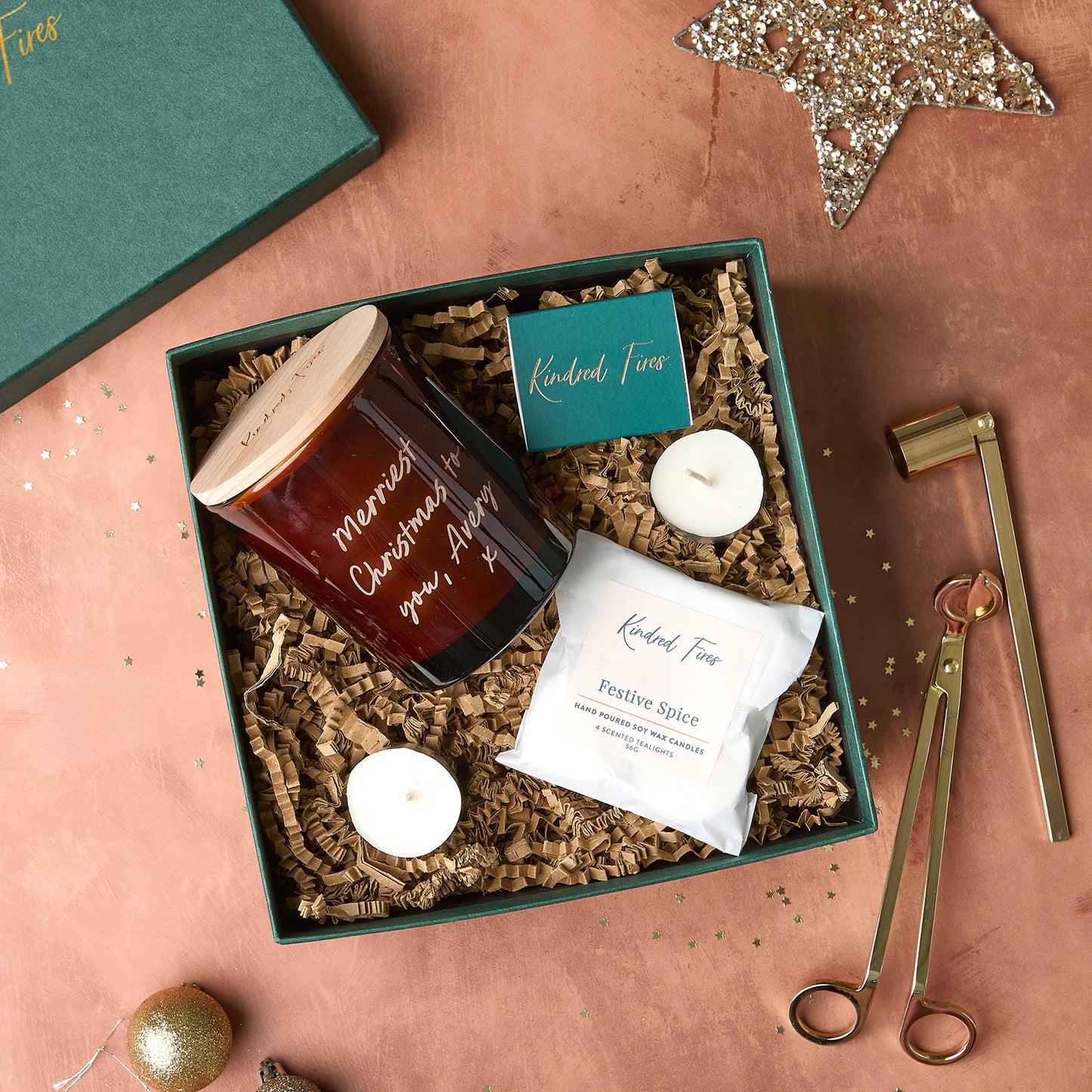 Personalised Christmas Candle Gift Set