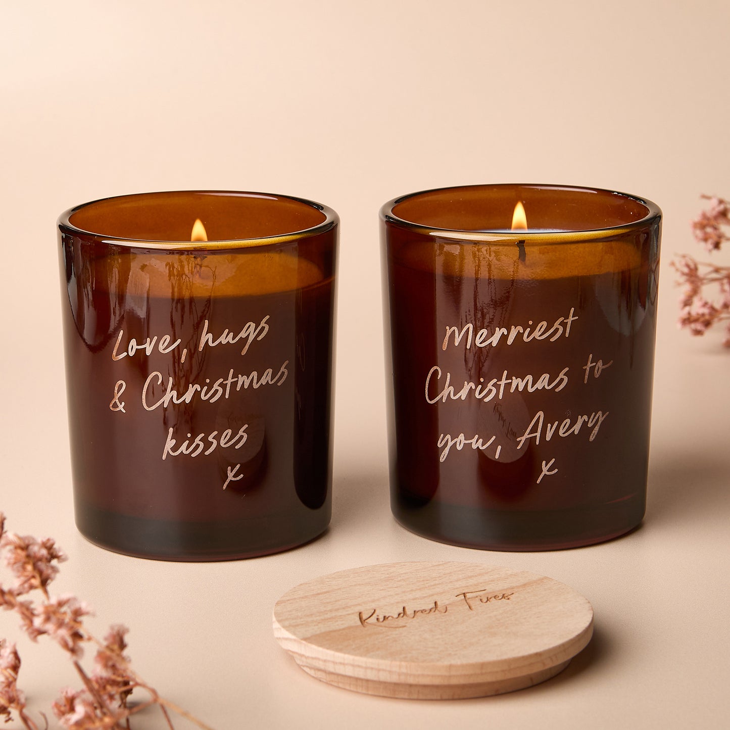 Personalised Christmas Candle Gift Set