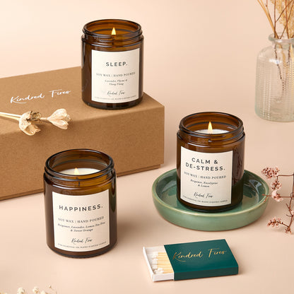 Well-Being Candles Essential Oil Trio Gift Set