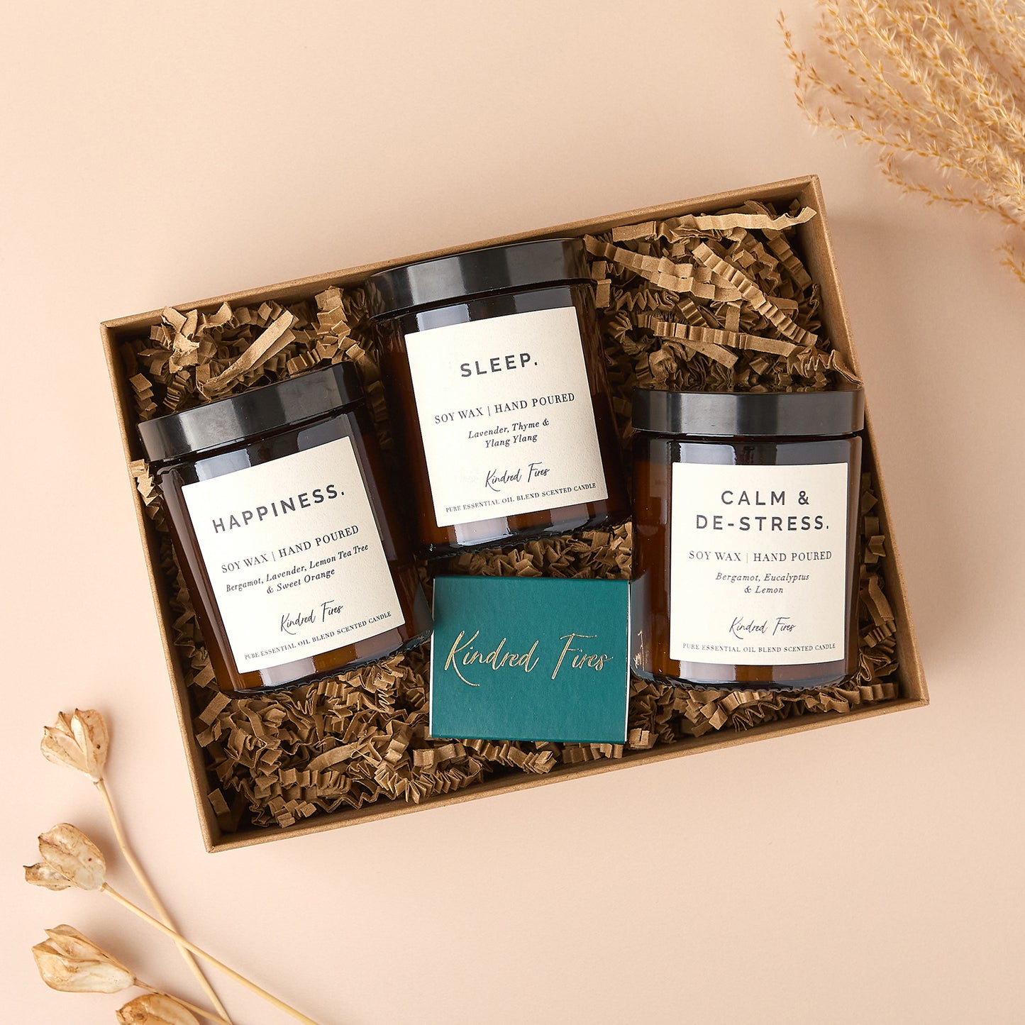 Well-Being Candles Essential Oil Trio Gift Set