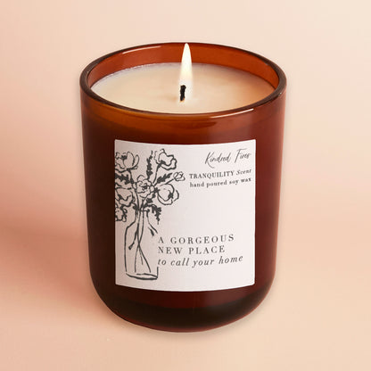 Gorgeous New Home Gift Amber Candle