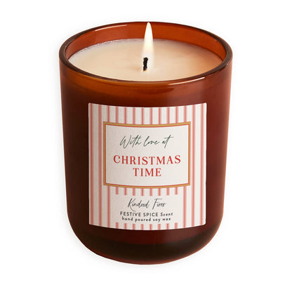 With Love Christmas Time Amber Candle