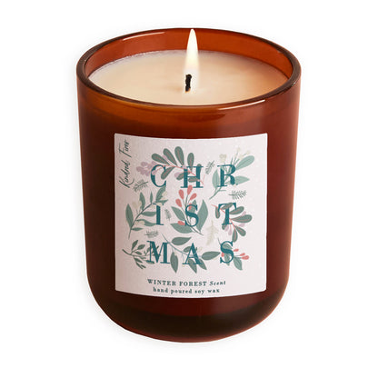 Christmas Botanical Amber Candle