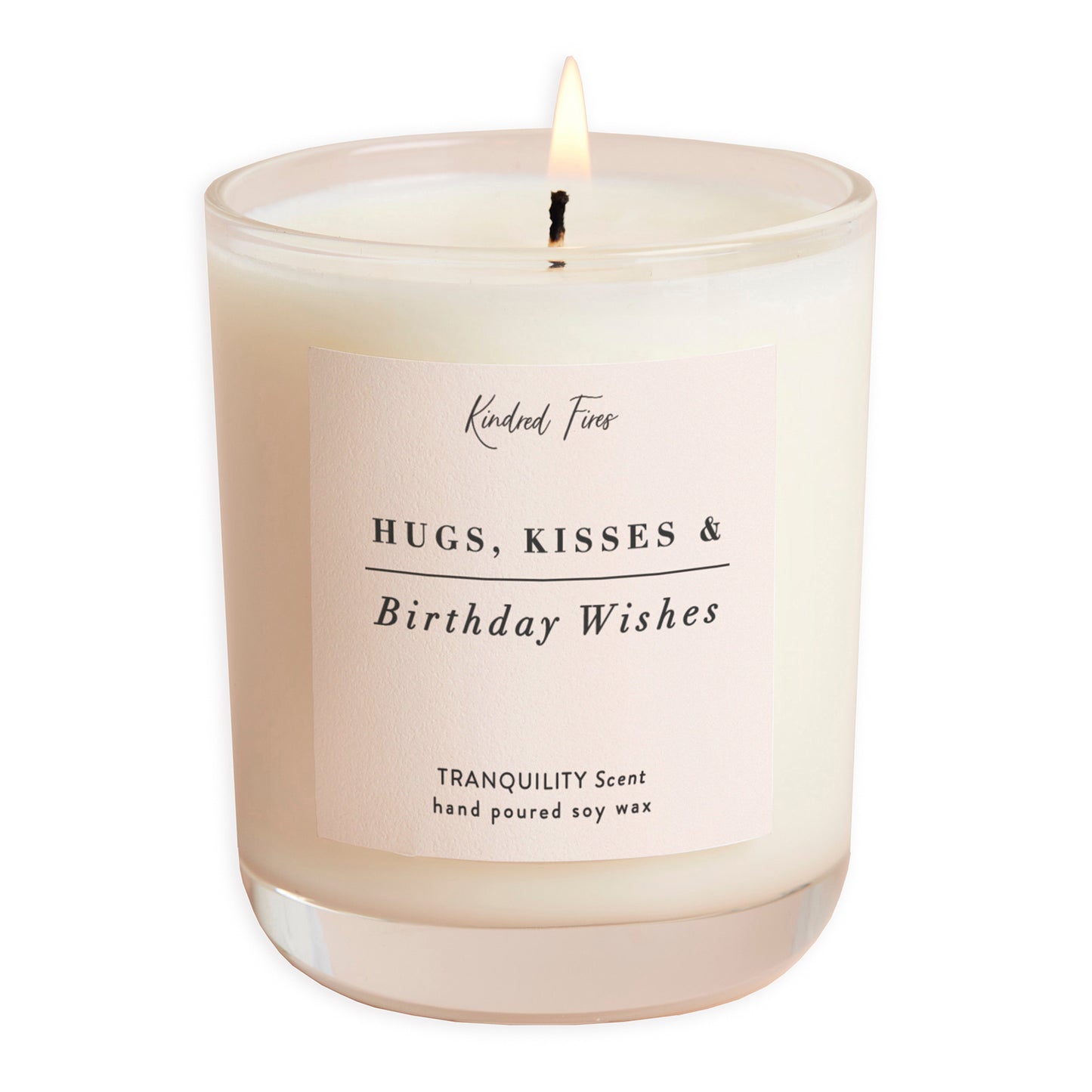 Hugs Kisses Birthday Gift Wishes Clear Candle