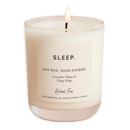 Sleep Essential Oil Blend Clear Candle