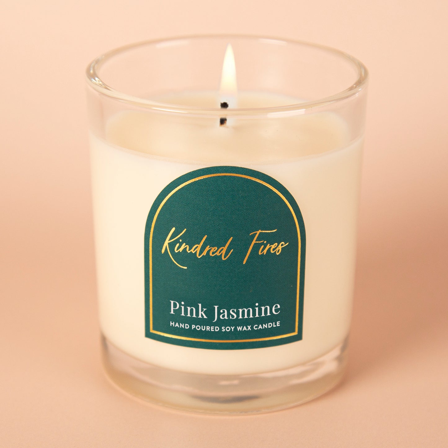 Pink Jasmine Scented Clear Candle