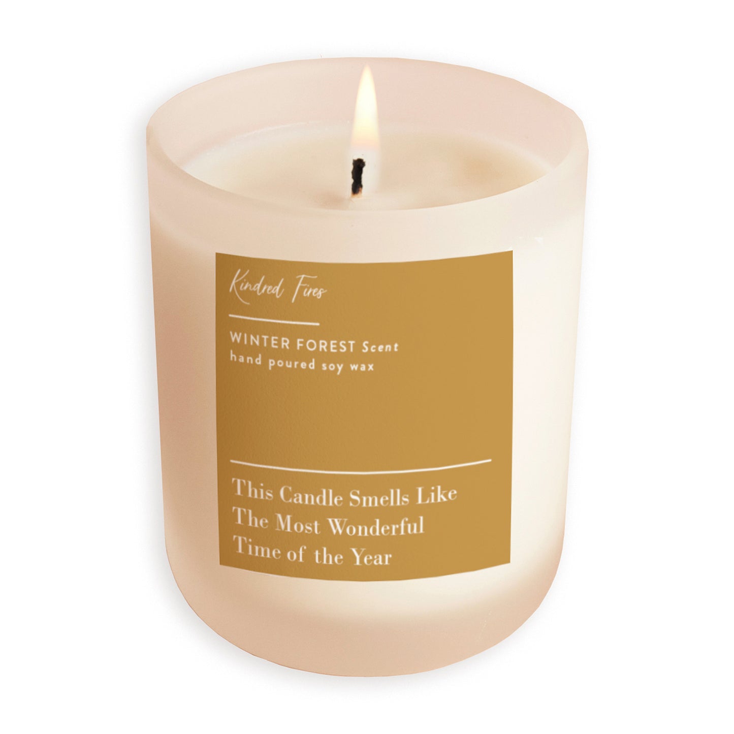 Smells Like Most Wonderful Time Frosted Candle