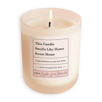 Smells Like Home Gift Sweet Home Gift Frosted Candle