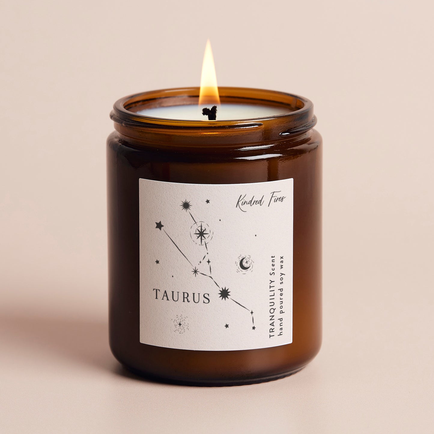 Taurus Constellation Birthday Gift Jar Candle