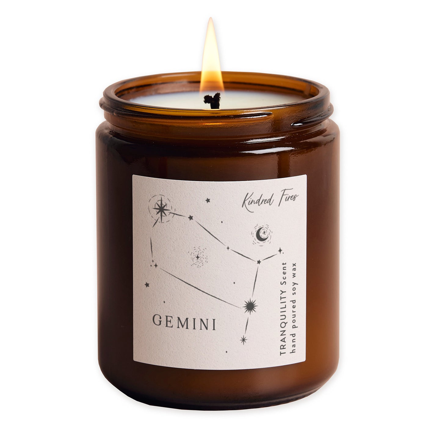 Gemini Constellation Birthday Gift Jar Candle