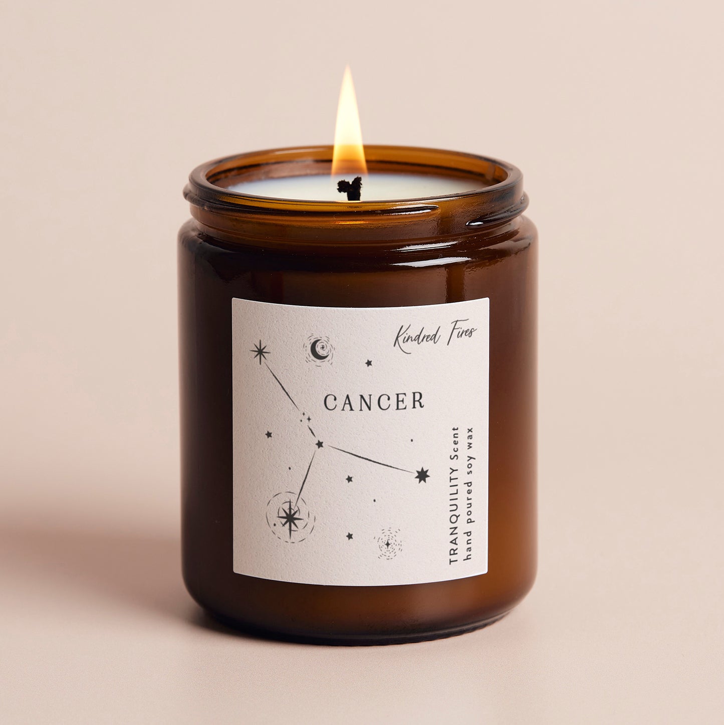 Cancer Constellation Birthday Gift Jar Candle