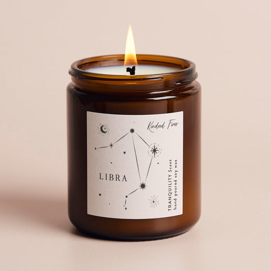 Libra Constellation Birthday Gift Jar Candle