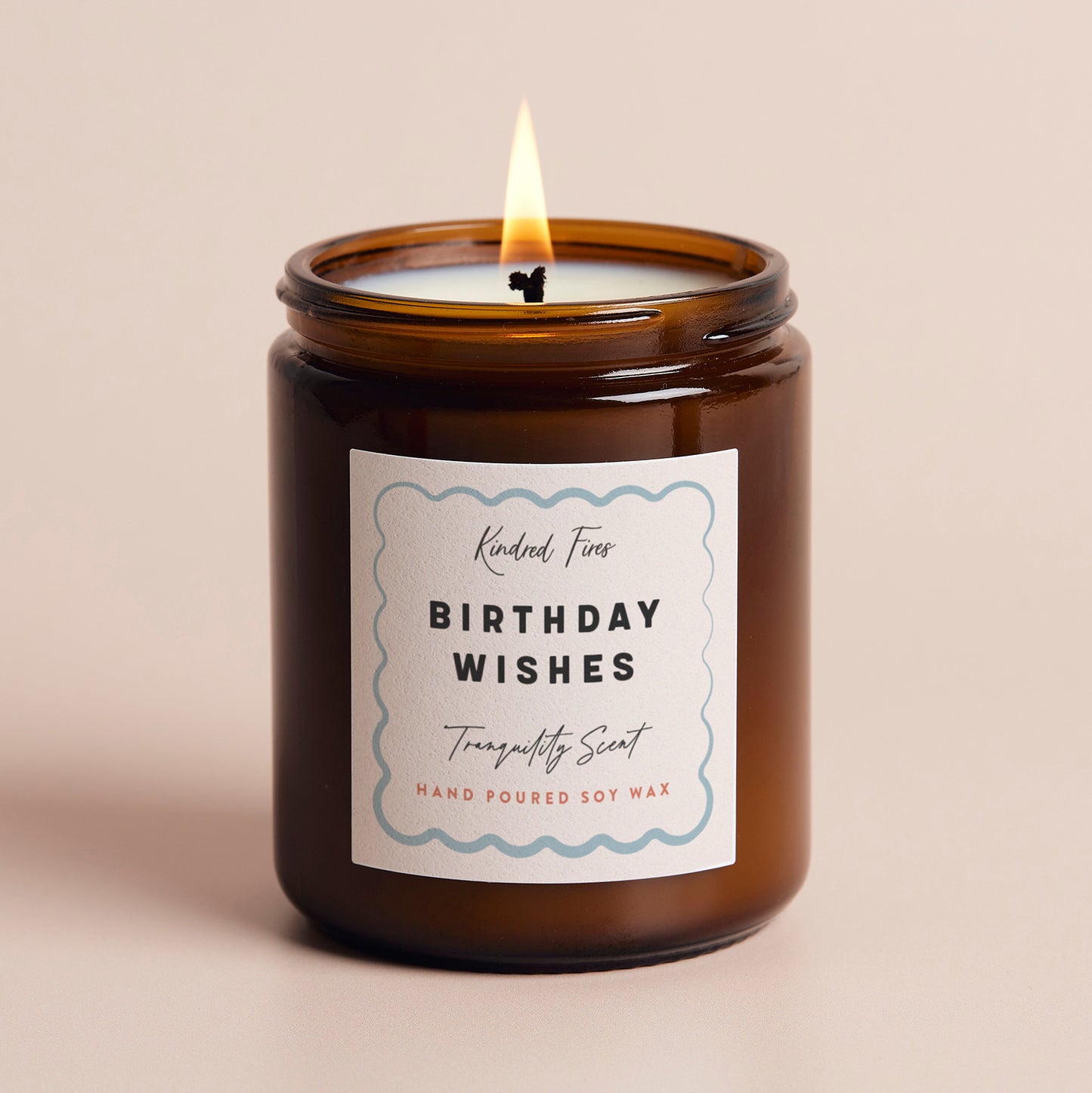 Birthday Gift Wishes Scallop Jar Candle