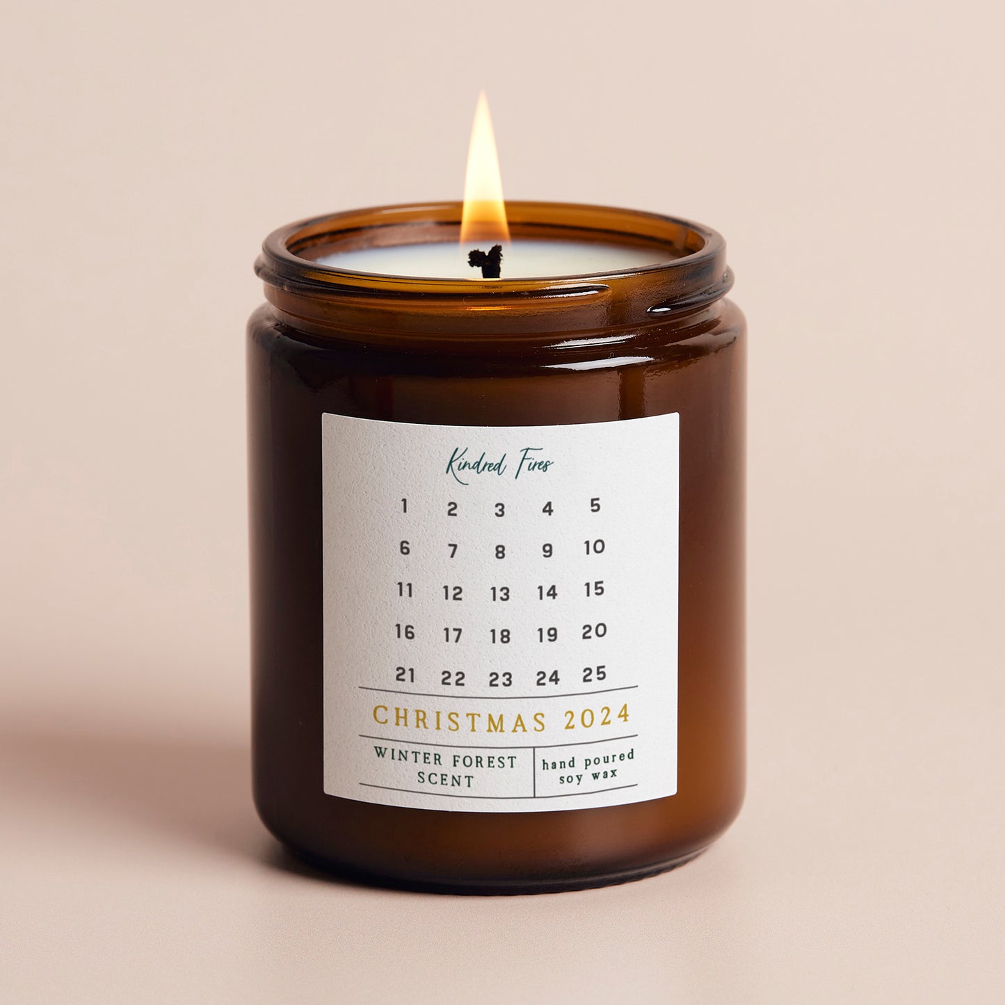 Christmas Advent Jar Candle