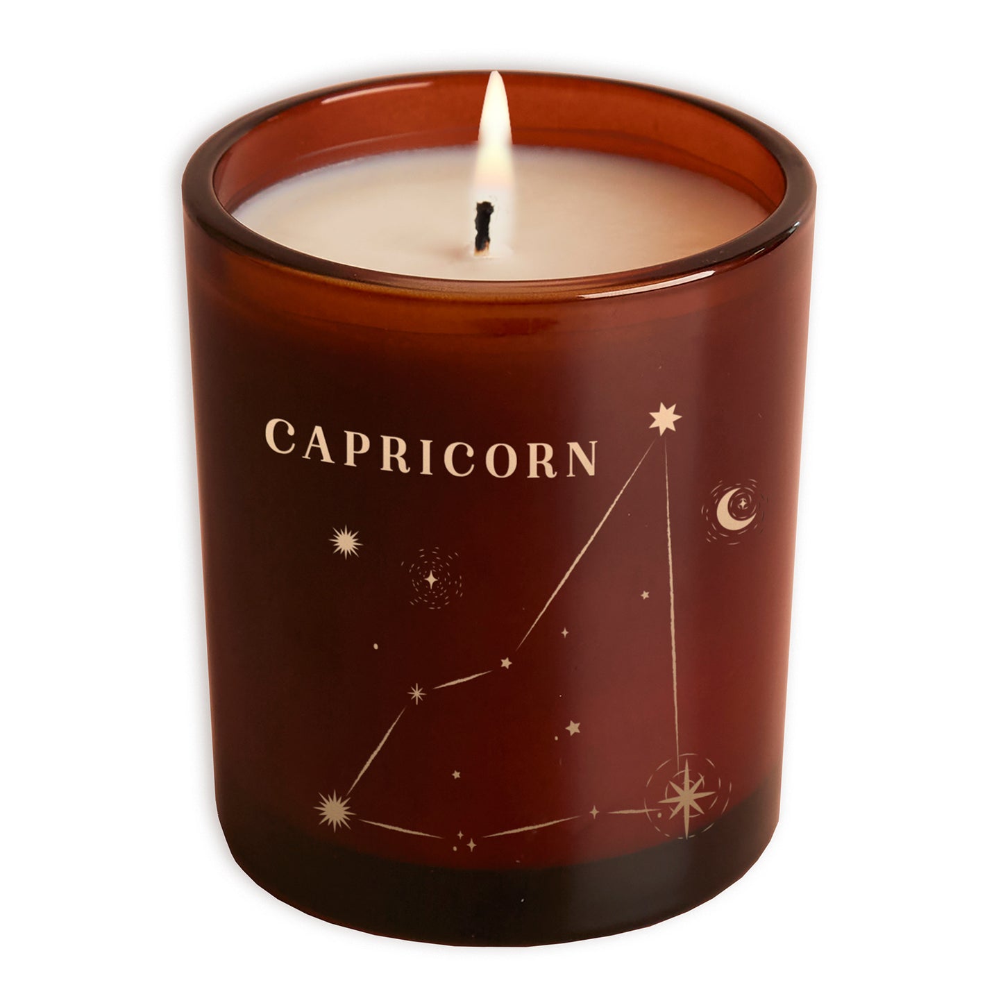 Capricorn Constellation Birthday Gift Glow Through Candle