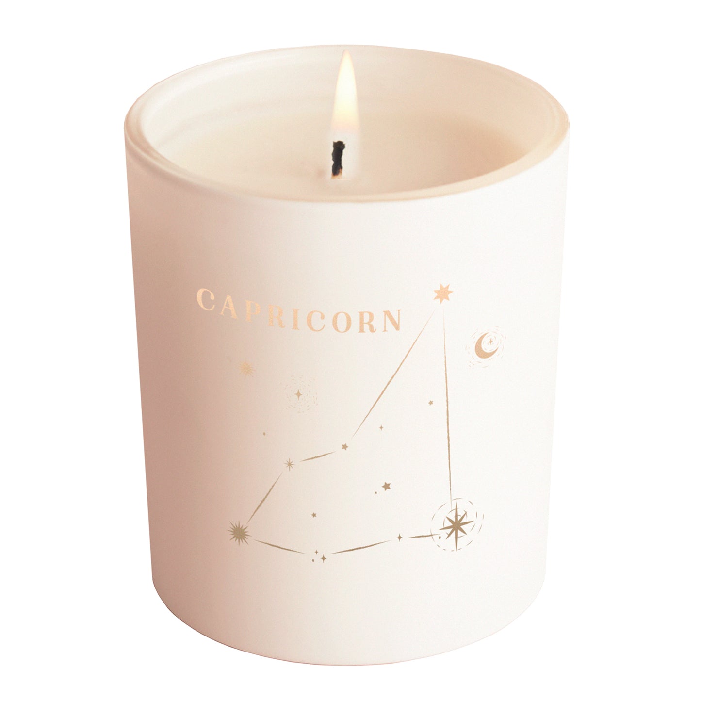 Capricorn Constellation Birthday Gift Glow Through Candle