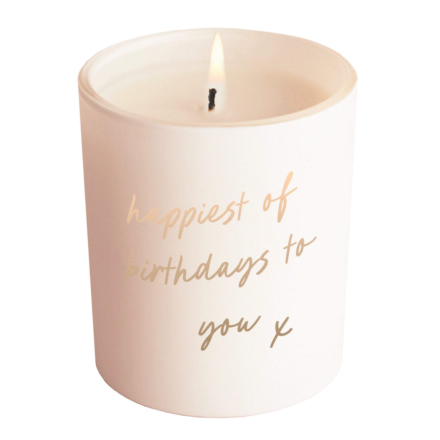 Happiest Birthday Gift Glow Through Candle