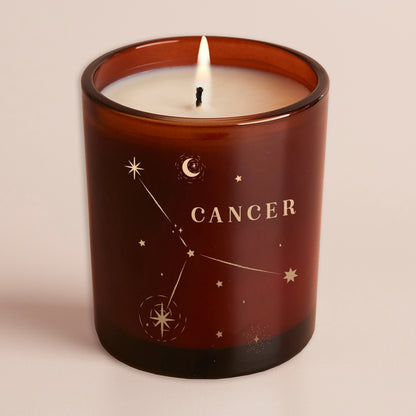 Cancer Constellation Birthday Gift Glow Through Candle