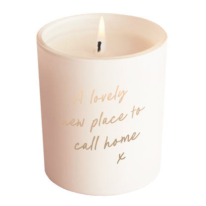 A Lovely New Home Gift Glow Through Candle