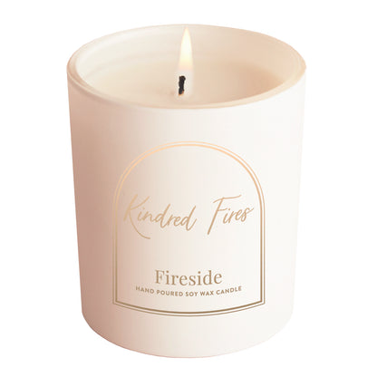 Fireside Scented Glow Through Candle White