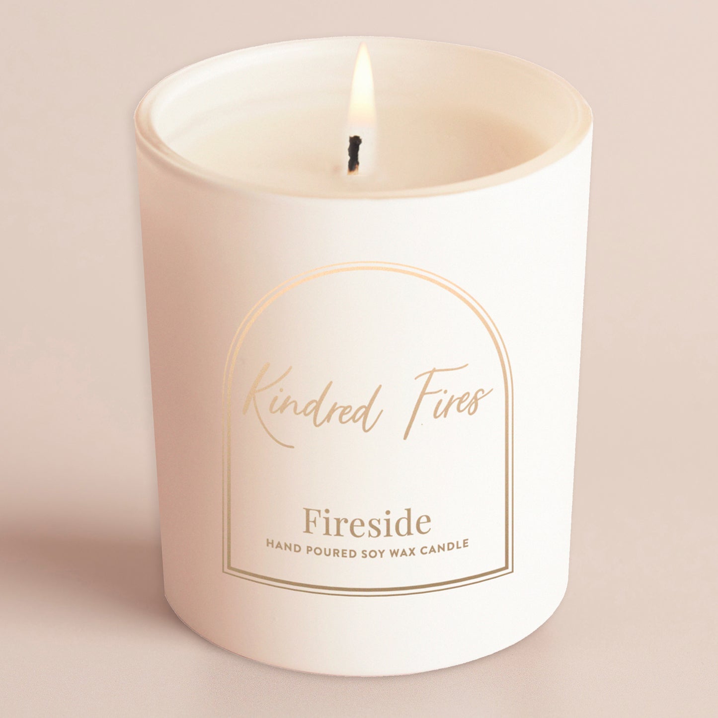 Fireside Scented Glow Through Candle White