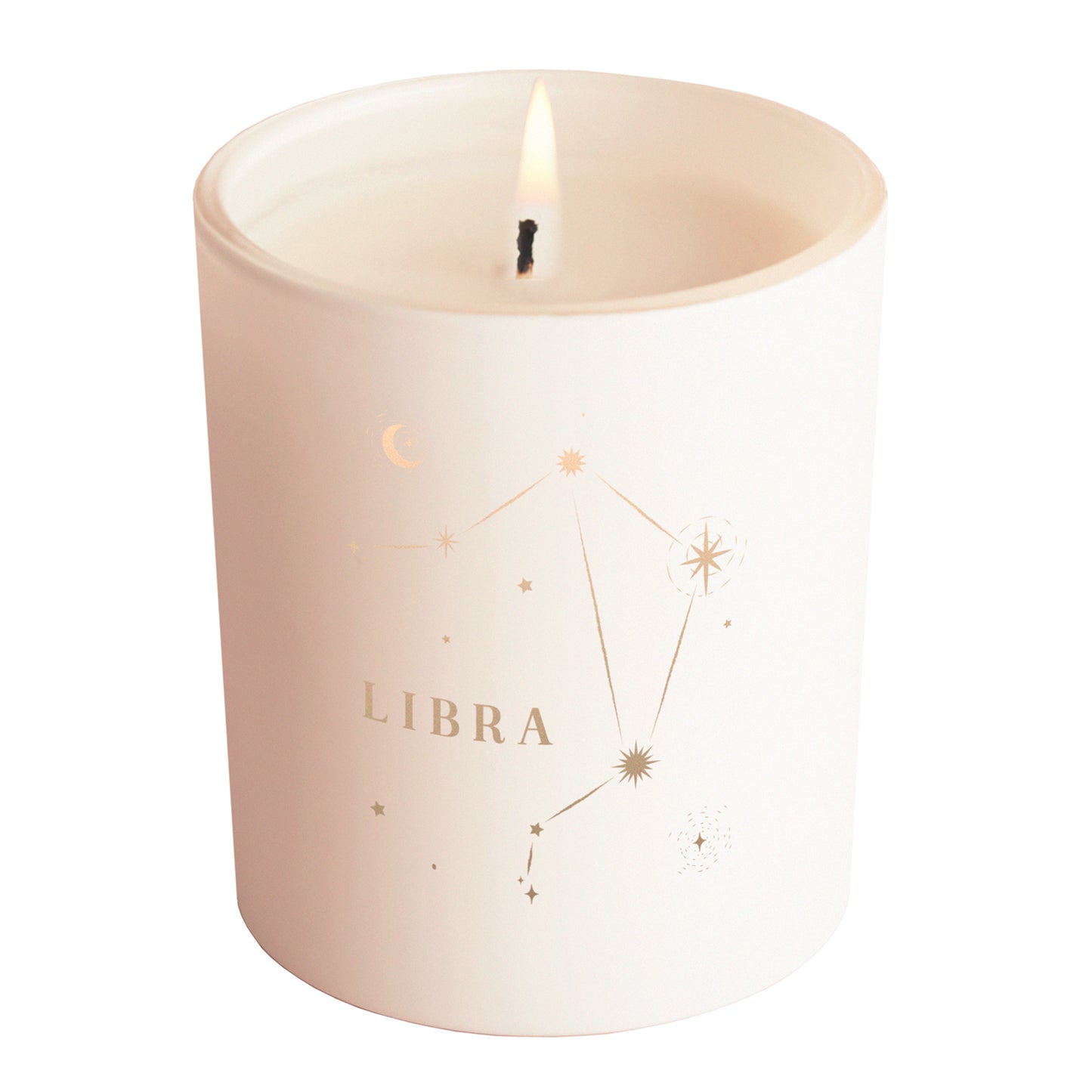 Libra Constellation Birthday Gift Glow Through Candle