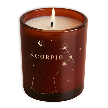 Scorpio Constellation Birthday Gift Glow Through Candle