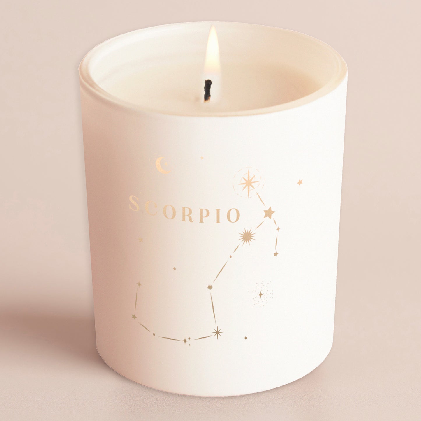 Scorpio Constellation Birthday Gift Glow Through Candle