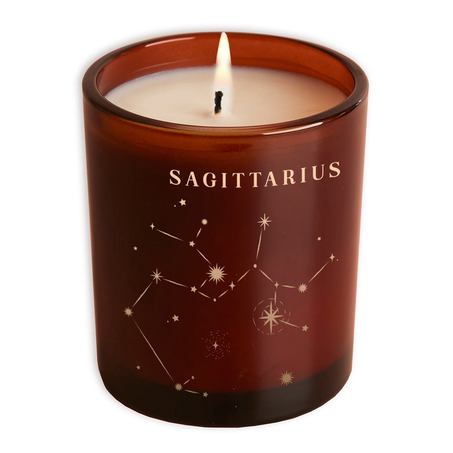 Sagittarius Constellation Birthday Gift Glow Through Candle