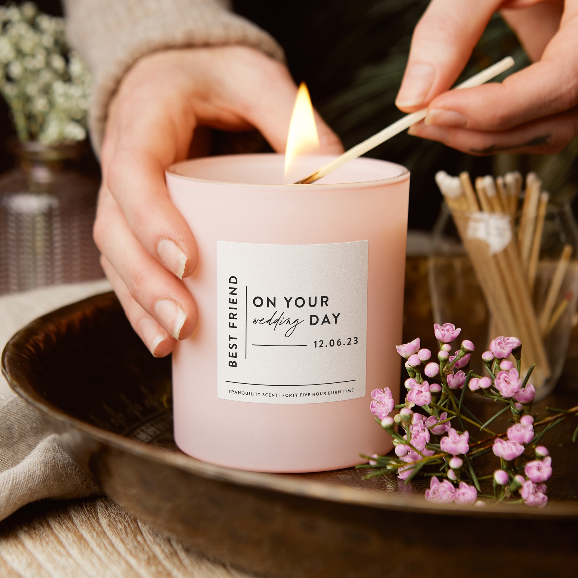 Wedding day shop candle