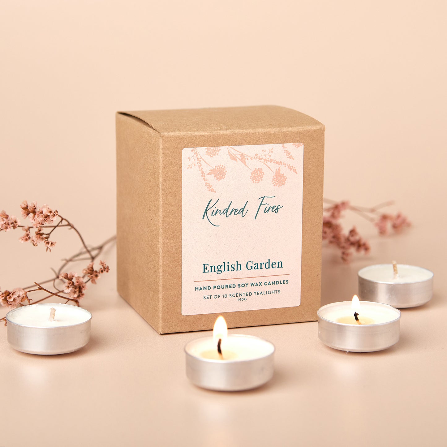 English Garden Scented Soy Wax Tealights