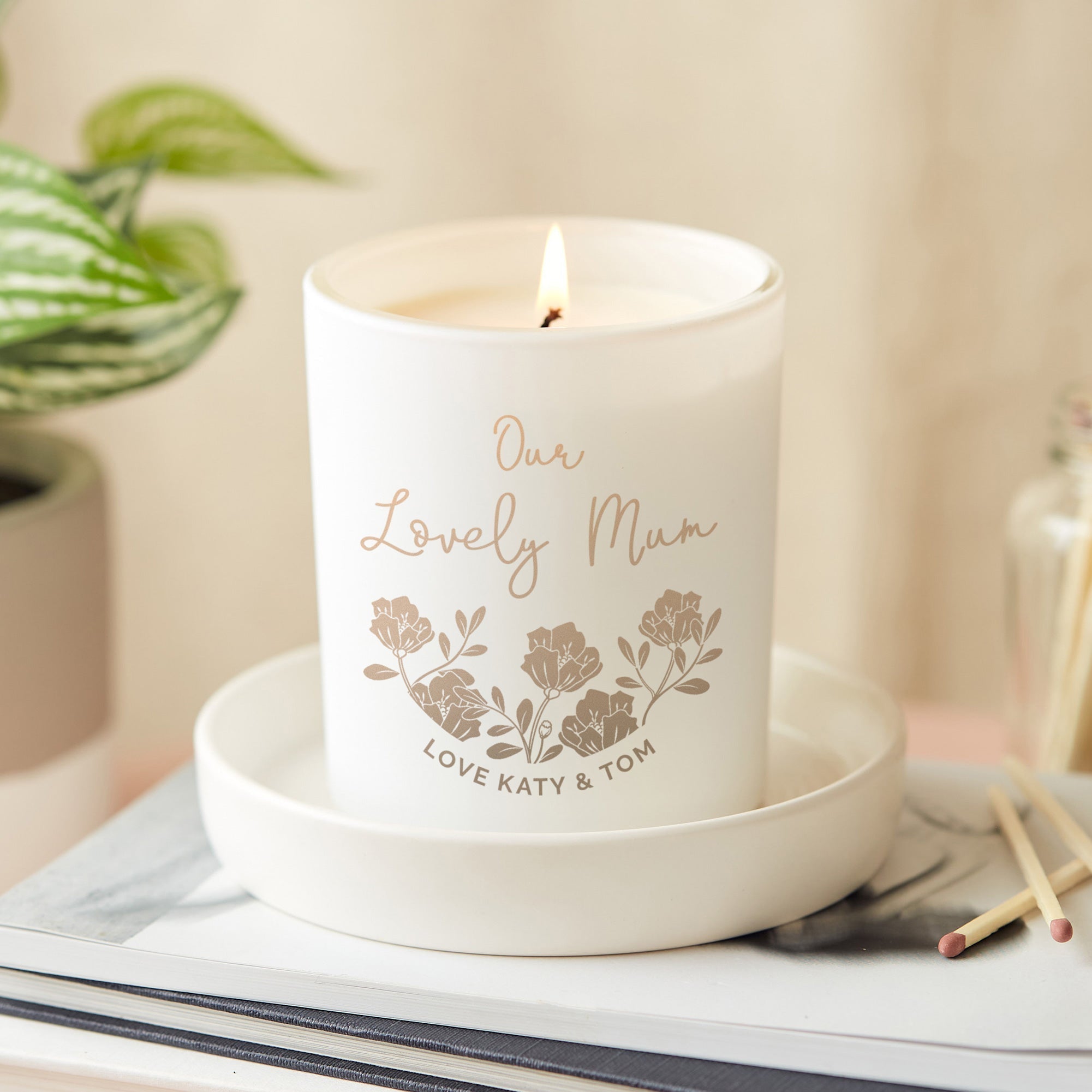 Personalised hot sale mum candle