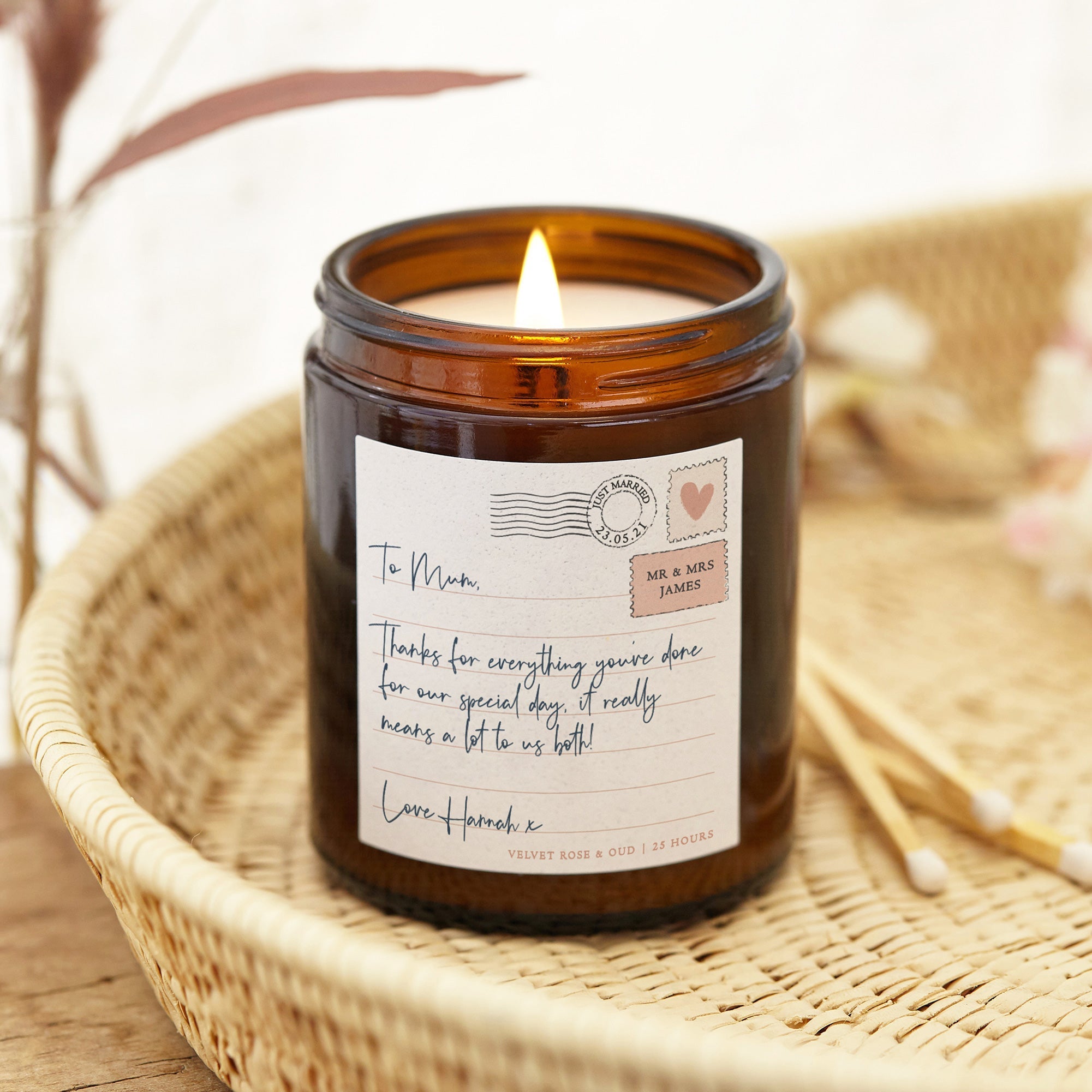 Mother of deals the bride candle