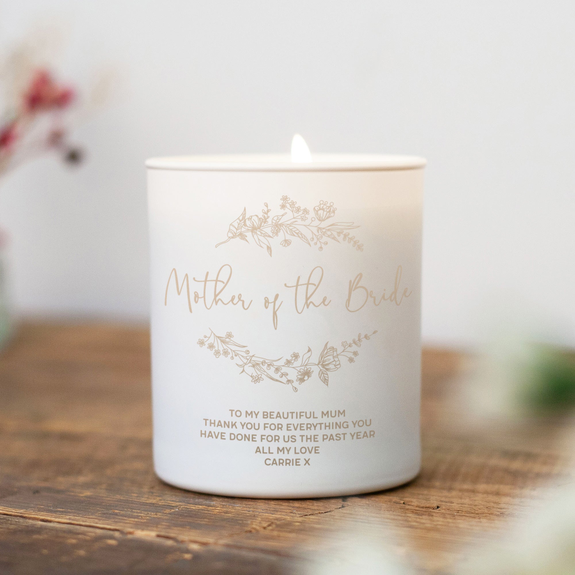 Mother of the bride candle new arrivals