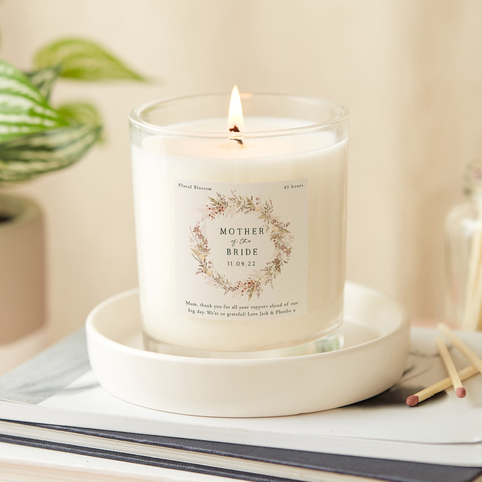 Mother of the on sale bride candle